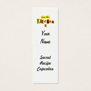 From the Kitchen of Retro Custom Skinny Baking Tag