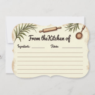 From the Kitchen of - Rustic Recipe