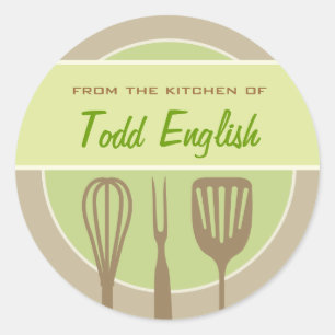 "From the kitchen of" stickers