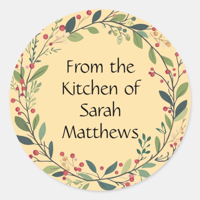 From the kitchen of stickers (Front)