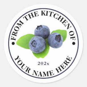 From the Kitchen of Your Name Round Stickers