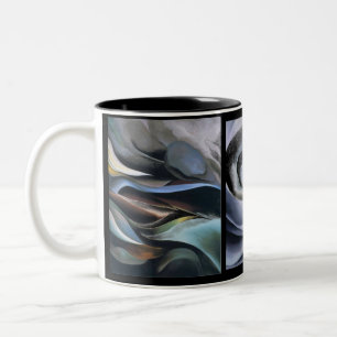From the Lake by Georgia O'Keeffe, Two-Tone Coffee Mug
