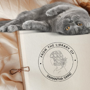 From the Library of Book Stamp Girl Book Lover