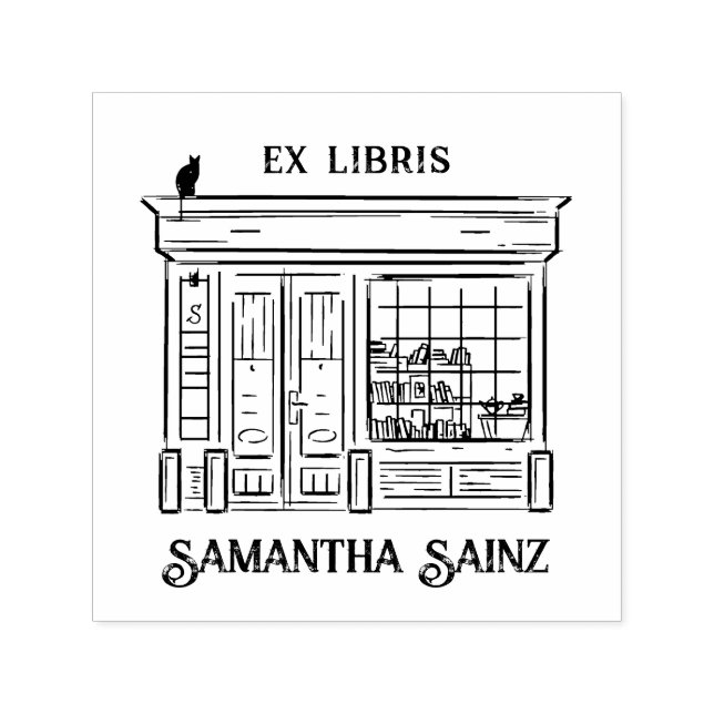 From the Library of Book Stamp Girl Book Lover (Design)