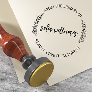 From The Library Of Custom Teacher Name Self-inking Stamp