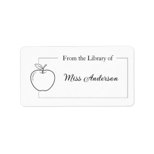 From the Library of Labels, School Teacher Label
