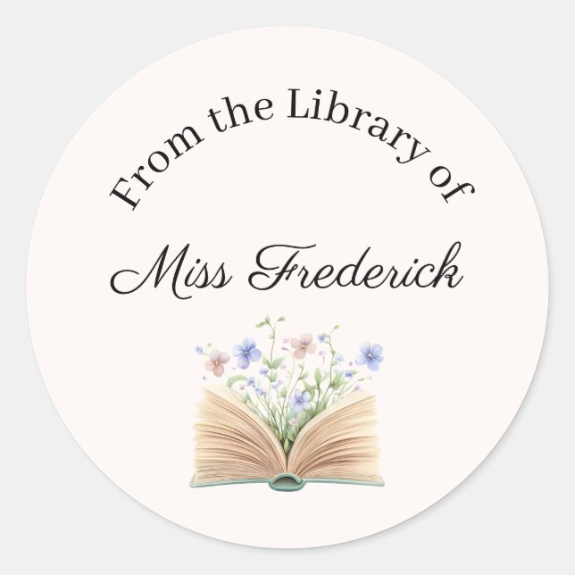 From the Library of Labels, Teacher Stickers (Front)