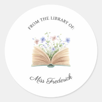 From the Library of Labels, Teachers Classic Round Sticker
