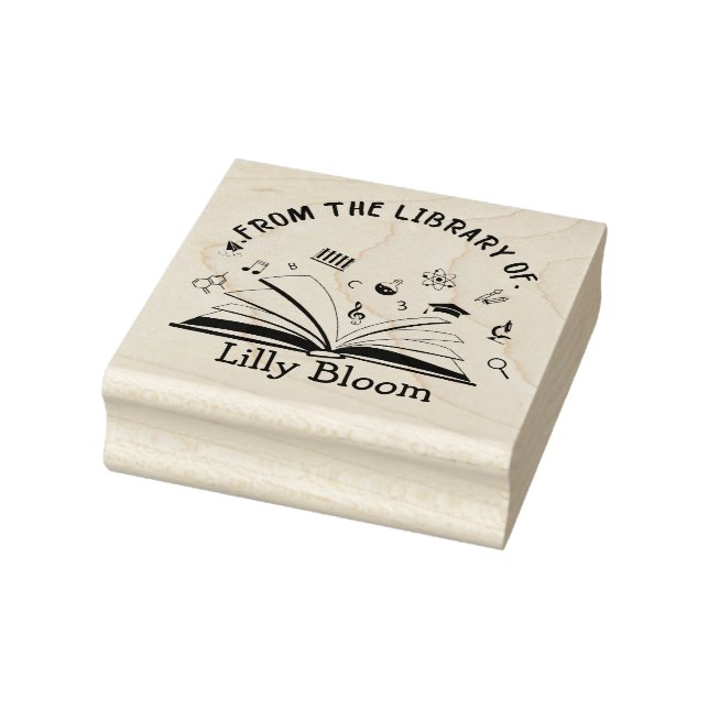 From the Library Of – Personalised Name Rubber Stamp (Stamp)