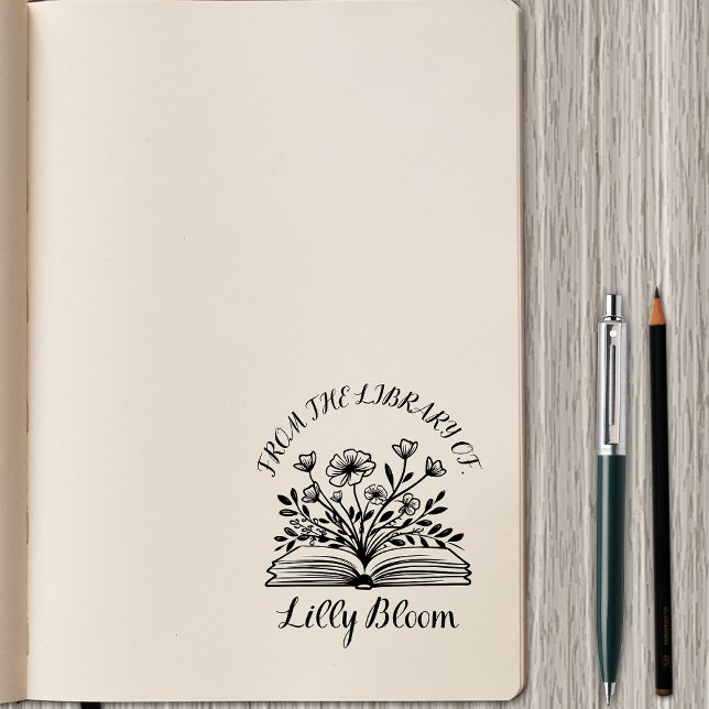From the Library Of – Personalised Name Rubber Stamp (Creator Uploaded)