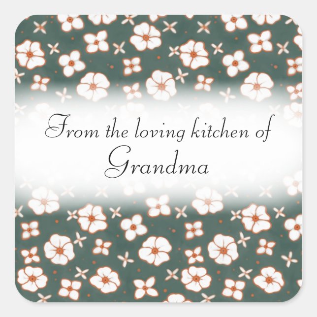From the loving kitchen of personalised stickers (Front)