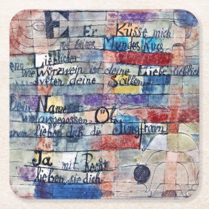From the Song of Songs, Klee Square Paper Coaster