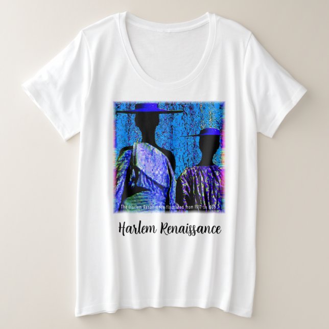 From the Streets of Harlem to Your Closet. Plus Size T-Shirt (Design Front)