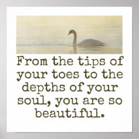 From The Tips Of Your Toes - Beauty Quote 
