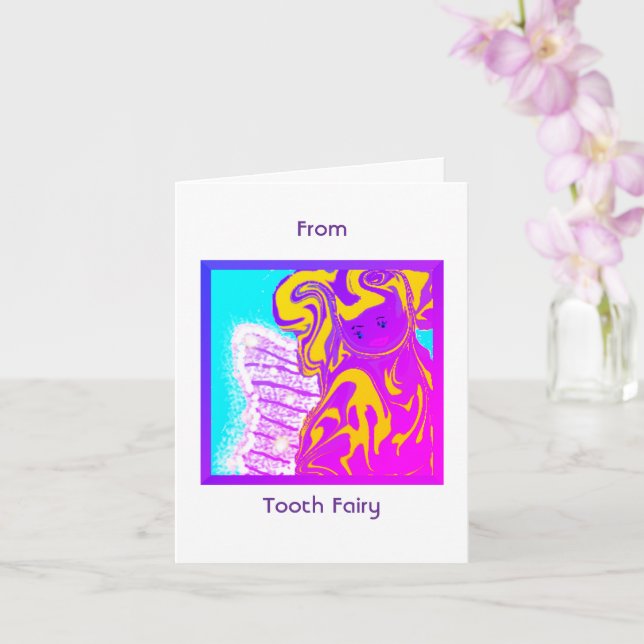 From the Tooth Fairy Note Card (Orchid)