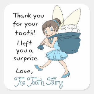 From The Tooth Fairy Square Sticker