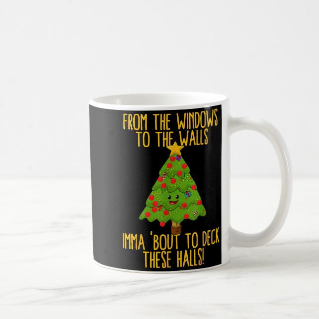 From The Window To The Wall Christmas Tree Em Xmas Coffee Mug (Right)