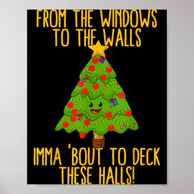 From The Window To The Wall Christmas Tree Em Xmas Poster (Front)