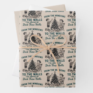 From The Windows to the Walls I'm About to Xmas Wrapping Paper Sheet
