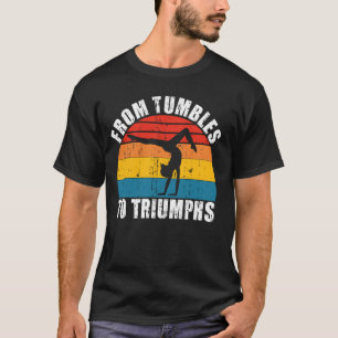 From Tumbles to Triumphs Gymnastics Coach T-Shirt