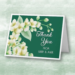 From Us! Floral Personalised Thank You Card