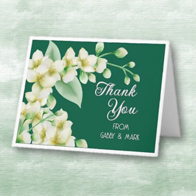 From Us! Floral Personalised Thank You Card (Creator Uploaded)