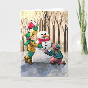 From You Want to Build to Snowman? Holiday Card
