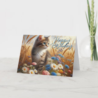 From Your Cat Happy Birthday Greeting  Card