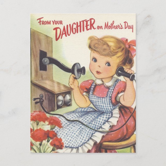 From Your Daughter on Mothers Day Postcard (Front)