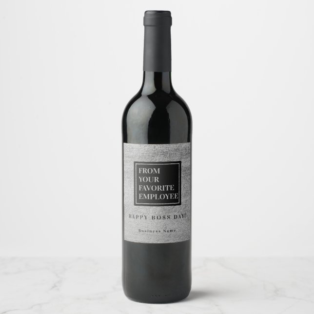 From your favourite employyee Funny Wine Label (Front)