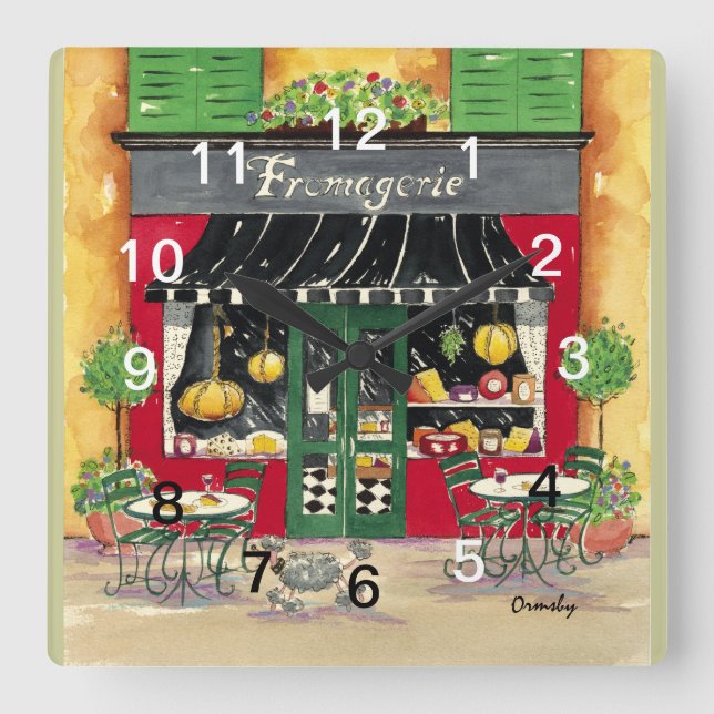 Fromagerie French Cafe Clock (Front)