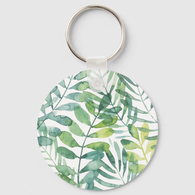 Frond Waltz - Palm Frond Leaves Key Ring (Front)