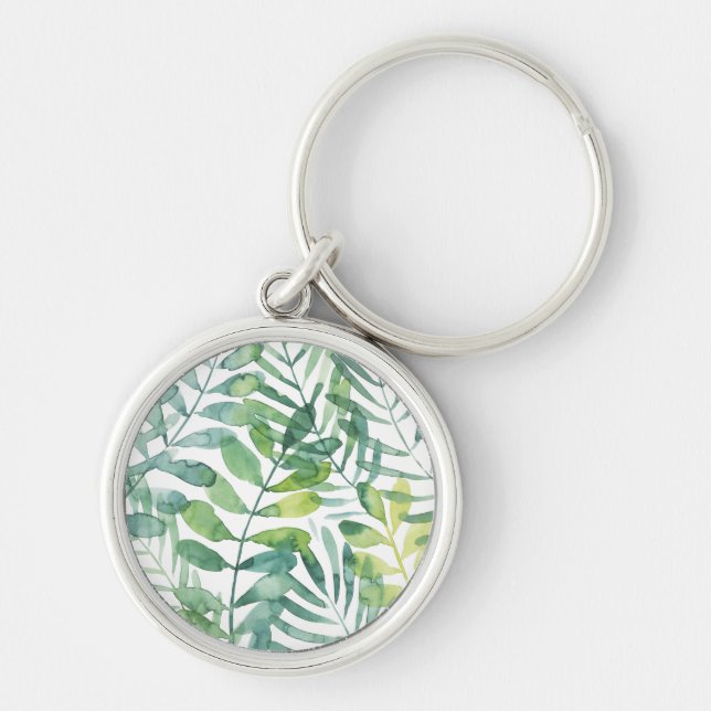Frond Waltz - Palm Frond Leaves Key Ring (Front)
