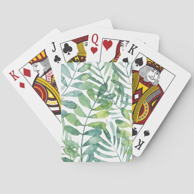 Frond Waltz - Palm Frond Leaves Playing Cards (Back)