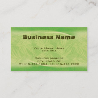 fronds in flight ~ bc business card