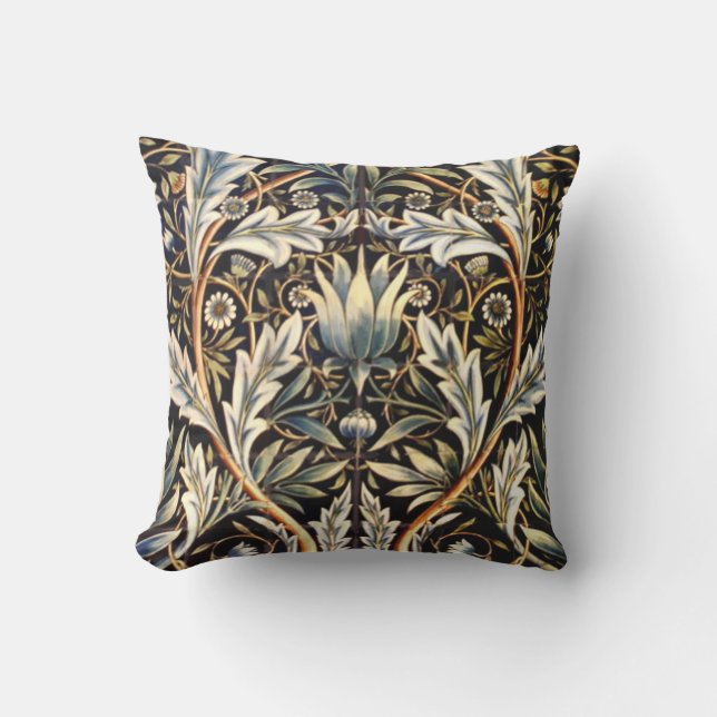 Fronds Throw Pillow (Front)