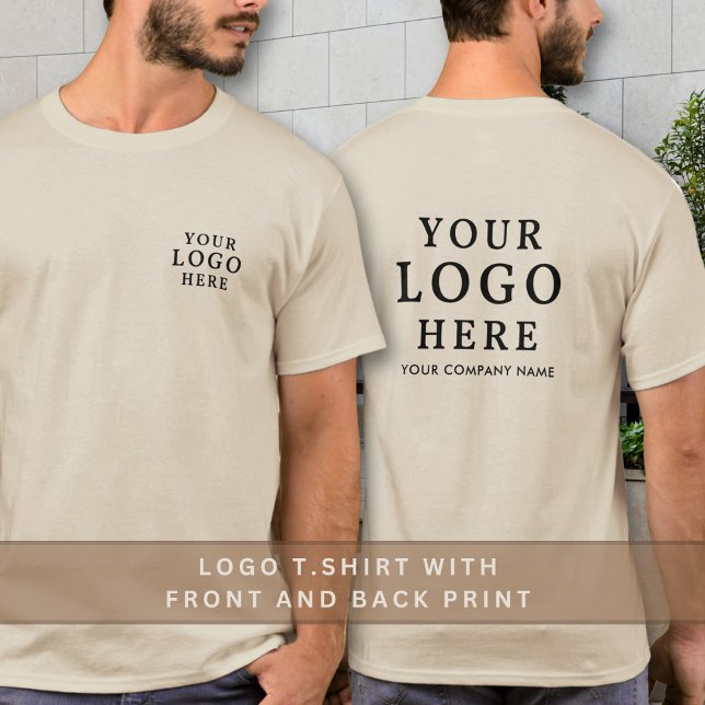 Front And Back Business Logo Company Name Promo T-Shirt (Front And Back Business Logo Company Name Promo T-Shirt
)