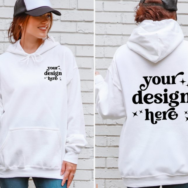 Front and Back Design Custom Logo Personalised  Hoodie (Creator Uploaded)