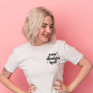 Front and Back Design Custom Logo Personalised  Tri-Blend Shirt