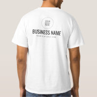 Front And Back Design Print Logo Staff Member Mens