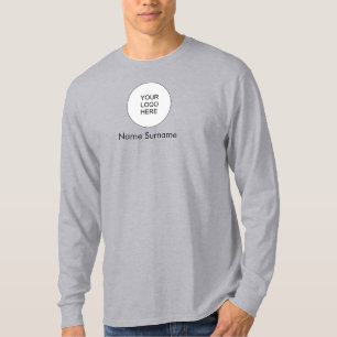 Front And Back Design Upload Add Logo Here Mens T-Shirt