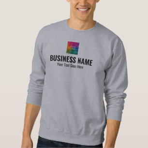 Front And Back Design Work Uniform Mens Cool Grey Sweatshirt