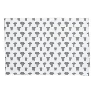 Front and Back Elephant Pattern African Animal Pillowcase