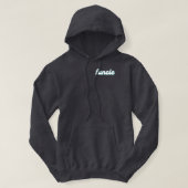 front and back FUNCLE funny uncle retro vintage Hoodie (Design Front)