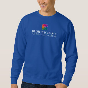 Front And Back Print Promotional Work Uniform Mens Sweatshirt