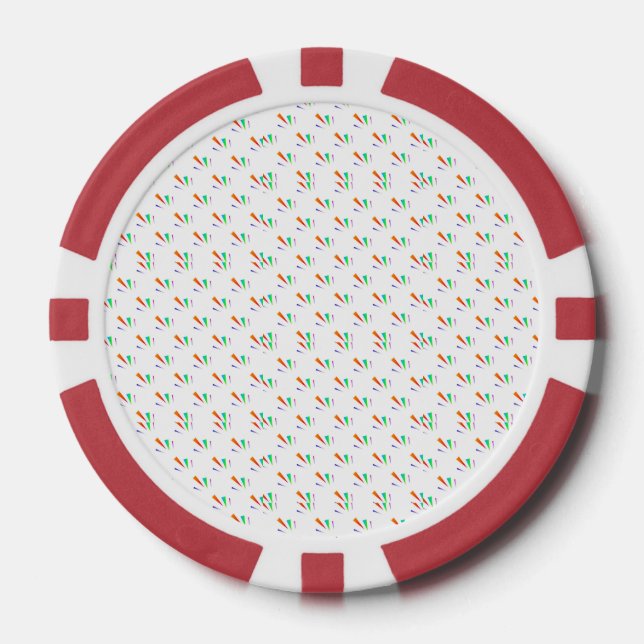 Front and back view of a poker chip  (Front)