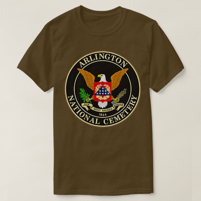 Front Back Arlington National Cemetery T-Shirt (Design Front)