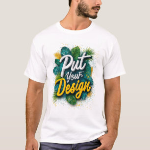 Front & Back Custom Logo Personalised Design T-Shirt