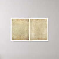 Front & Back ORIGINAL Declaration of Independence