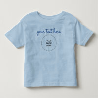 Front & Back Print Add Text Upload Photo Blue Baby